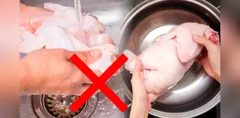 ¿Por qué no deberías lavar el pollo antes de cocinarlo?