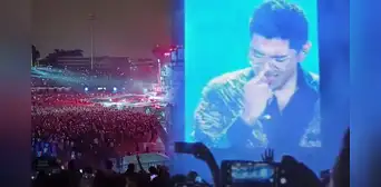 Christian Yaipén llora al recordar a su fallecido padre en concierto del Grupo 5: "Es difícil cantar sin él"