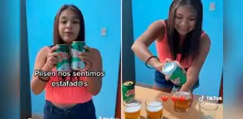 Peruana compara 2 latas de cerveza y se da cuenta de que la estafaron: “Ni mi ex me engañó así”