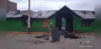 Puno: comisaría incendiada en Macusani sería construida el próximo año Puno: comisaría incendiada en Macusani sería construida el próximo año