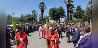 Semana Santa inició con liturgia de Bendición de Ramos en Arequipa