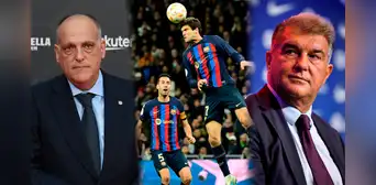 Barcelona acusa ser víctima de "linchamiento mediático" y pide la renuncia del presidente de LaLiga