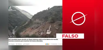 No, este video no fue grabado en Alausí, Ecuador, tras las lluvias torrenciales