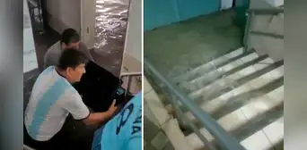 Sede policial de Piura quedó totalmente inundada tras intensa lluvia Sede policial de Piura quedó totalmente inundada tras intensa lluvia