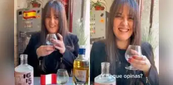 Española se sorprende al comparar pisco peruano con aguardiente chileno: “Sabe como a colonia” Española se sorprende al comparar pisco peruano con aguardiente chileno: “Sabe como a colonia”