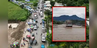 Sierra y costa incomunicados por aumento de caudal de quebrada en Lambayeque