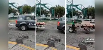 Patrullero 'jala' a triciclo conducido por policía y usuarios reaccionan: "Solo en Perú" Patrullero 'jala' a triciclo conducido por policía y usuarios reaccionan: "Solo en Perú"