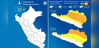 Senamhi alerta tormentas y descenso de temperaturas en la sierra sur y centro Senamhi alerta tormentas y descenso de temperaturas en la sierra sur y centro