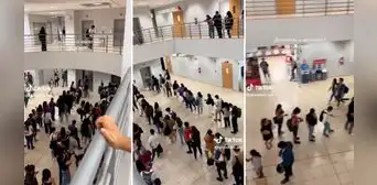 Queda en shock al ver enormes colas en su universidad para tomar el elevador: “Parece Gamarra”
