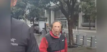 Alejandro Toledo es captado en la Corte de San Francisco tras revocarse la orden de detención en su contra