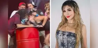 Carlos Vílchez BESA a Claudia Serpa durante show EN VIVO de “Noche de patas” y ella reacciona Carlos Vílchez BESA a Claudia Serpa durante show EN VIVO de “Noche de patas” y ella reacciona