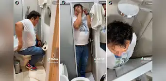 No apto para claustrofóbicos: hombre alquila habitación en hotel y queda en shock al ingresar al baño