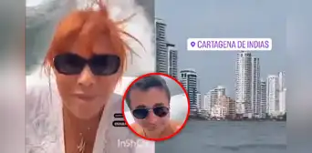 Magaly Medina y Alfredo Zambrano disfrutan de paseo en yate en Cartagena de Indias Magaly Medina y Alfredo Zambrano disfrutan de paseo en yate en Cartagena de Indias