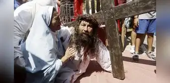 ‘Cristo Cholo’ pidió que haya paz y que los peruanos se reconcilien