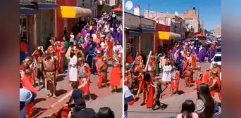 Solidario acto en Semana Santa: niño ayuda a ‘Jesús’ a pararse tras caerse camino a la crucifixión Solidario acto en Semana Santa: niño ayuda a ‘Jesús’ a pararse tras caerse camino a la crucifixión