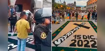 Así fue el tenso momento en que la Policía intentó censurar homenaje a víctimas de protestas en Ayacucho