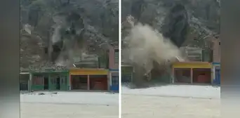 Deslizamiento de piedras sepultó casas en centro poblado de Piura