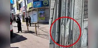 Sujetos dejan cartuchos de explosivos en la puerta de empresa de transporte en Arequipa Sujetos dejan cartuchos de explosivos en la puerta de empresa de transporte en Arequipa