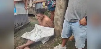 Pucallpa: vecinos capturan y desnudan a ladrón tras robo a mano armada de 2 jóvenes