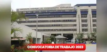 ¿Tienes secundaria completa? INEN lanza convocatoria de trabajo con sueldos de 1.800 soles ¿Tienes secundaria completa? INEN lanza convocatoria de trabajo con sueldos de 1.800 soles