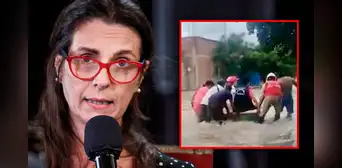 Ministra de Vivienda se disculpa tras cruzar inundación en una tina: "Errores cometemos todos" Ministra de Vivienda se disculpa tras cruzar inundación en una tina: "Errores cometemos todos"