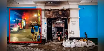Familias lo perdieron todo tras incendio en casona del centro histórico de Trujillo Familias lo perdieron todo tras incendio en casona del centro histórico de Trujillo