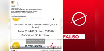No, IGP no anunció un terremoto en Yurimaguas y Tarapoto No, IGP no anunció un terremoto en Yurimaguas y Tarapoto