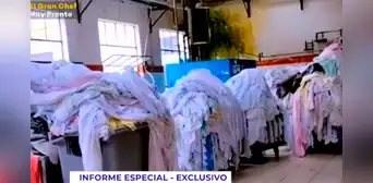 Denuncian que servicio de lavandería del hospital Unanue colapsa por acumulación de ropa sin lavar Denuncian que servicio de lavandería del hospital Unanue colapsa por acumulación de ropa sin lavar