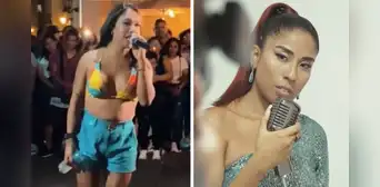 Dayanita causa furor al cantar “Dejarte de amar” en show ambulante: “¡Tiembla, Azucena Calvay!” Dayanita causa furor al cantar “Dejarte de amar” en show ambulante: “¡Tiembla, Azucena Calvay!”