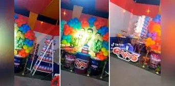 Peruana celebra el cumpleaños de su hijo al ritmo del Grupo 5