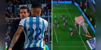 Paolo Guerrero dejó la cancha y al minuto llegó el gol de Newell's Old Boys ante Racing