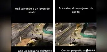 ¡Con un silbido! Así ayudaron a un hombre que iba a ser asaltado en Chile