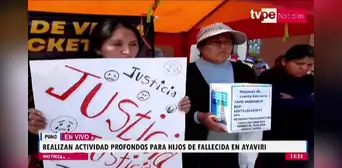 Familiares piden apoyo para los hijos de la enfermera víctima de feminicidio en Puno Familiares piden apoyo para los hijos de la enfermera víctima de feminicidio en Puno