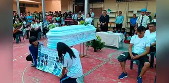 Escolar secuestrado y asesinado recibió emotivo adiós en su colegio en La Libertad