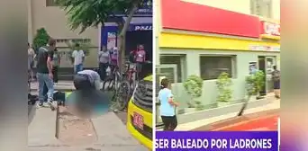 Sereno recibe disparo directo al cuello por delincuente que huía tras robo en Surco Sereno recibe disparo directo al cuello por delincuente que huía tras robo en Surco