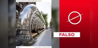 No, esta imagen no muestra una "estación de autobús con biblioteca en Bélgica": fue creada con IA No, esta imagen no muestra una "estación de autobús con biblioteca en Bélgica": fue creada con IA