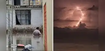 Senamhi reporta intensas lluvias con descargas eléctricas en Piura Senamhi reporta intensas lluvias con descargas eléctricas en Piura