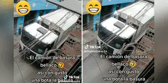 Captan a camión reciclador recogiendo la basura a ritmo de “Una gatita que le gusta el mambo” Captan a camión reciclador recogiendo la basura a ritmo de “Una gatita que le gusta el mambo”