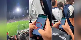 Peruano va a ver a Alianza, pero sus amigos le escriben para que termine su trabajo: "Estoy viajando de emergencia"