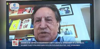 Alejandro Toledo reaparece durante audiencia por caso Interoceánica Alejandro Toledo reaparece durante audiencia por caso Interoceánica