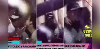 Paolo Hurtado y Jossmery Toledo: así fueron sus apasionados besos durante nuevo encuentro