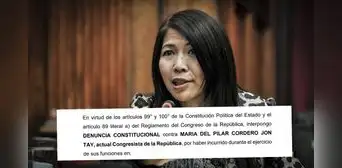 Congreso: Presentan denuncia constitucional contra María Cordero por recorte de sueldos