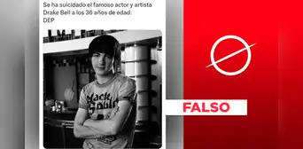 No, Drake Bell no se ha suicidado: está habido y activo en redes sociales