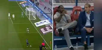 Carrillo y un terrible blooper: dejó a su compañero en off-side en tiro de esquina y su DT enfureció Carrillo y un terrible blooper: dejó a su compañero en off-side en tiro de esquina y su DT enfureció