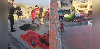 Mujer salta del tercer piso al techo de su vecino para no ser agredida por sus hijos en Arequipa Mujer salta del tercer piso al techo de su vecino para no ser agredida por sus hijos en Arequipa