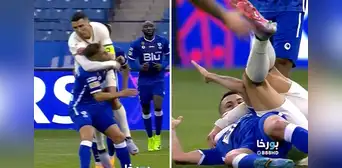 ¡A lo Randy Orton! Cristiano Ronaldo fuera de control: 'aplicó un RKO' a su rival en pleno partido