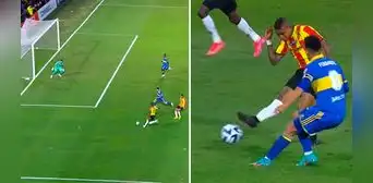 Arley Rodríguez realizó un jugadón: pase a la espalda de Advíncula para el 1-0 de Pereira ante Boca