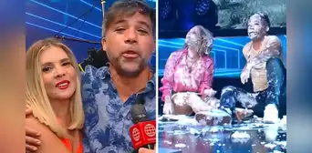 Johanna San Miguel y Renzo Schuller terminan en el suelo tras agarrarse a tortazos Johanna San Miguel y Renzo Schuller terminan en el suelo tras agarrarse a tortazos