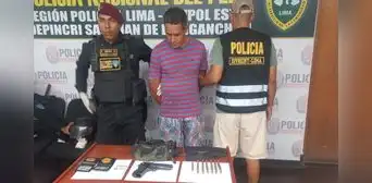 SJL: PNP capturó a sujeto que portaba pistolas y carnets policiales robados