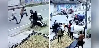 "Le hizo la llave de Kung Fu Panda": vecinos golpean a delincuentes tras frustrar asalto en Moyobamba "Le hizo la llave de Kung Fu Panda": vecinos golpean a delincuentes tras frustrar asalto en Moyobamba